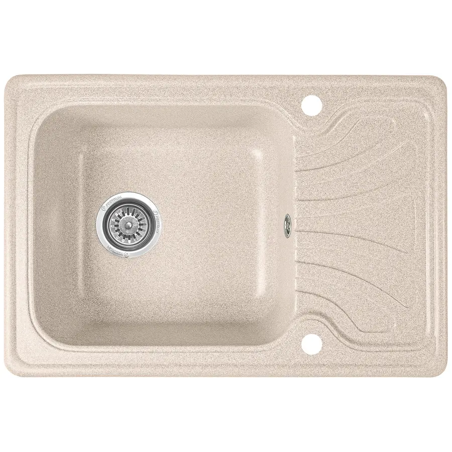 Гранітна кухонна мийка Valetti 10R 640x440мм Бежевий