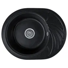 Гранітна кухонна мийка Valetti 13N 600x470мм Чорний