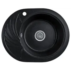 Гранітна кухонна мийка Valetti 13L 600x470мм Чорний