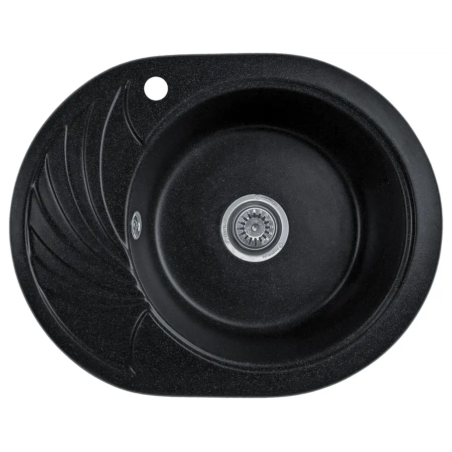 Гранітна кухонна мийка Valetti 13L 600x470мм Чорний