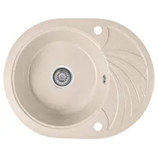 Гранітна кухонна мийка Valetti 13D 600x470мм Бежевий