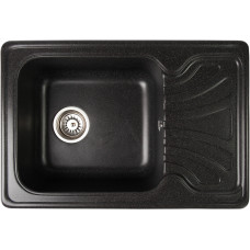 Гранитная кухонная мойка Valetti Europe модель №10 черная, 65 * 44