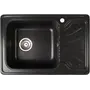 Гранітна кухонна мийка Valetti Europe модель №10 чорна, 65*44