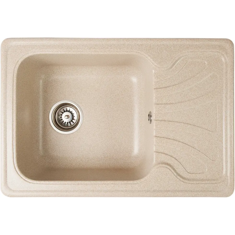 Гранітна кухонна мийка Valetti Europe модель №10 чорна, 65*44