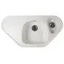 Гранитная кухонная угловая мойка Valetti Europe модель №20 белая 95 * 50