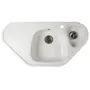 Гранитная кухонная угловая мойка Valetti Europe модель №20 белая 95 * 50