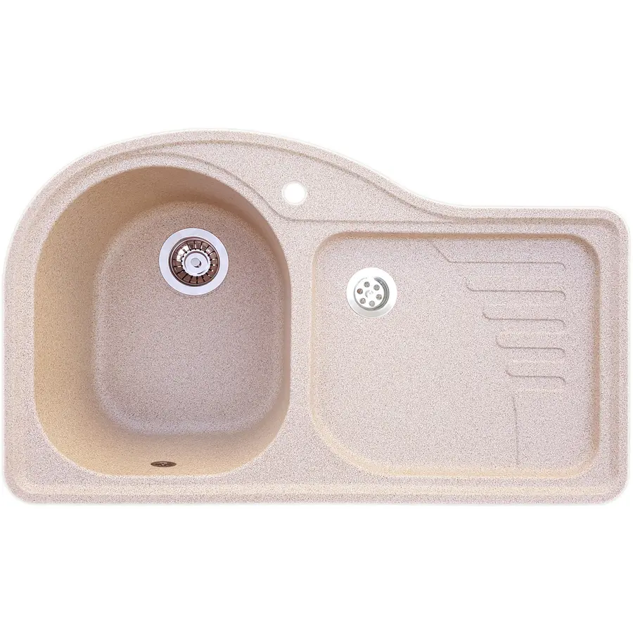 Гранітна кухонна мийка Valetti Europe модель №52 бежева 84*51