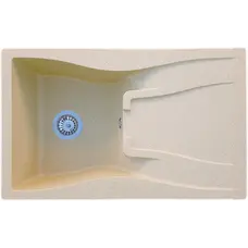 Гранітна кухонна мийка Valetti Europe модель №54 бежева 79*50