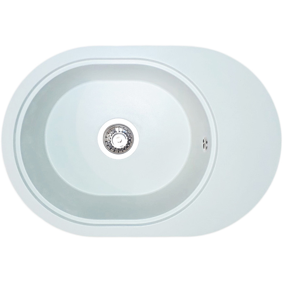Гранітна кухонна мийка Valetti Europe модель №62 біла 62*43