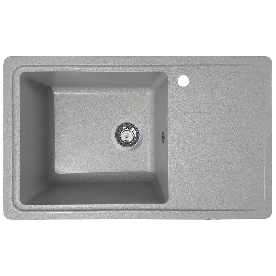 Гранитная кухонная мойка Valetti Europe модель №63 серая 71 * 44