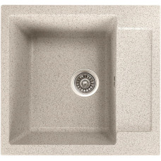 Гранітна кухонна мийка Valetti Europe модель №69 прямокутної форми. Колір: Терра (пісочний).
