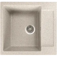 Гранітна кухонна мийка Valetti Europe модель №69 прямокутної форми. Колір: Терра (пісочний).