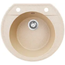 Гранітна кухонна раковина Valetti Premium модель №31 бежева 53*49