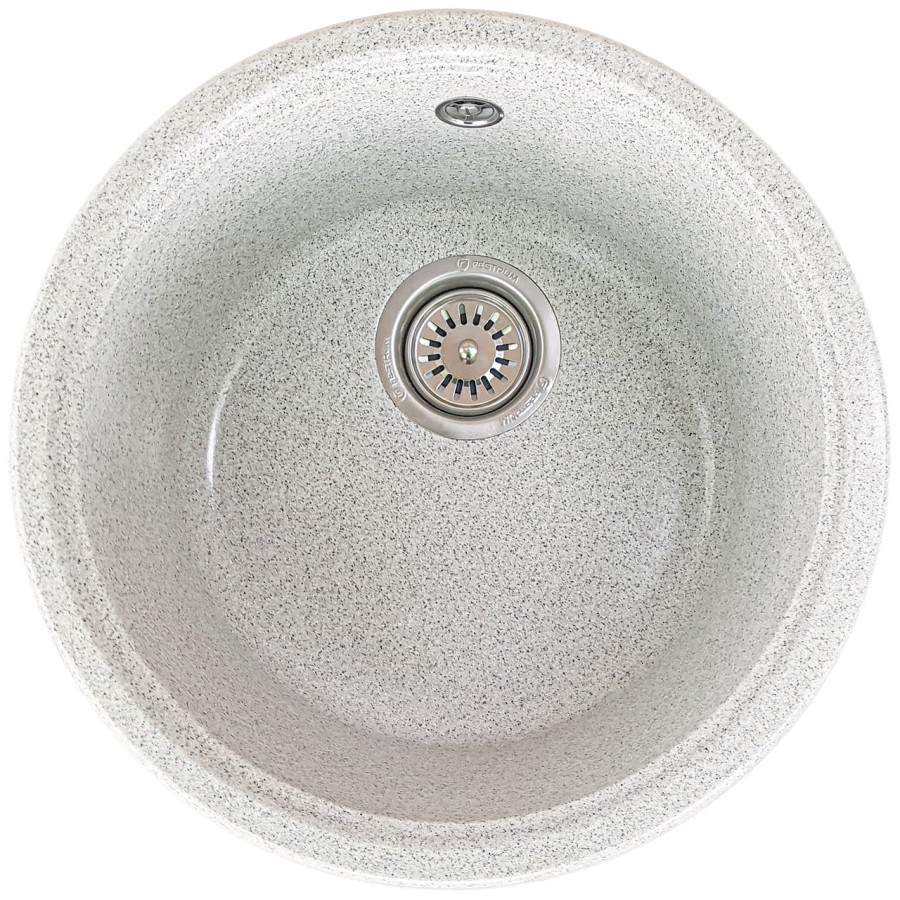 Сіра гранітна кухонна мийка Valetti EcoLine модель №77 425 мм