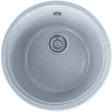 Сіра гранітна кухонна мийка Valetti EcoLine модель №77 425 мм