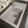 Гранитная кухонная мойка Valetti Europe модель №63 серая 71 * 44