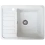 Гранітна кухонна мийка Valetti 9L 570x460мм Білий
