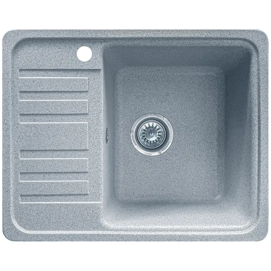 Гранітна кухонна мийка Valetti 9L 570x460мм Білий