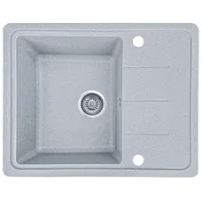 Гранітна кухонна мийка EcoLine 28D 620x500мм Сірий