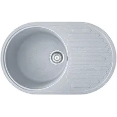 Гранітна кухонна мийка EcoLine 42N 730х460мм Сірий