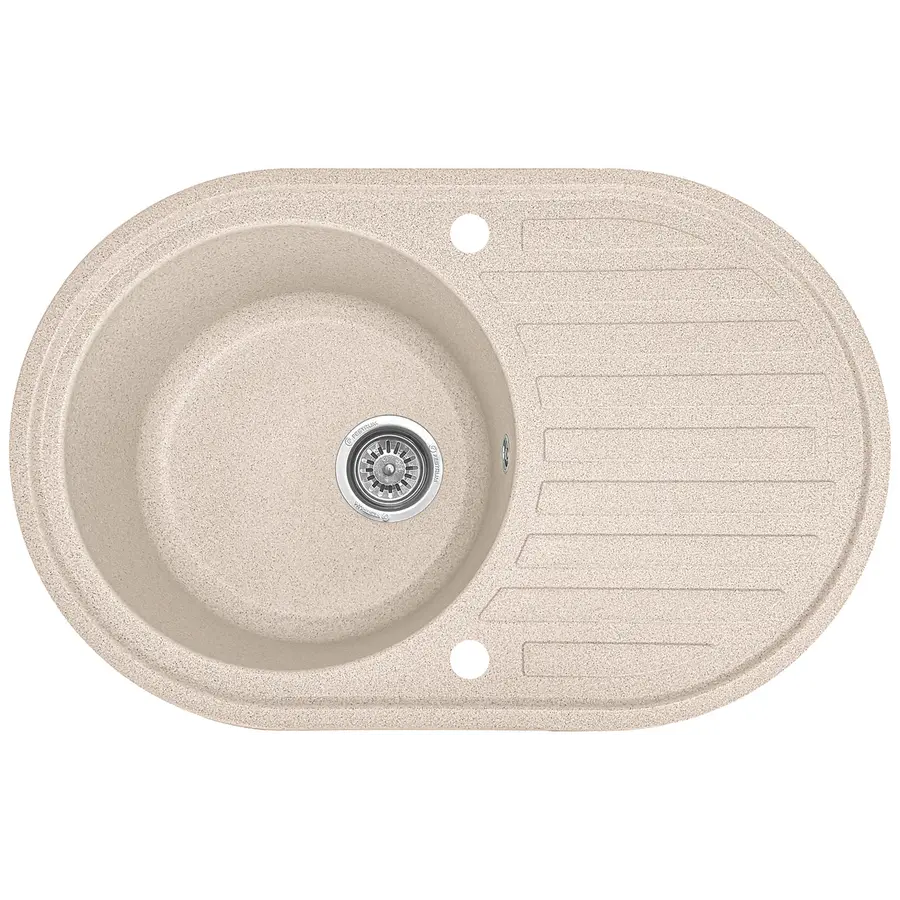 Гранітна кухонна мийка Valetti 27D 500x770 мм