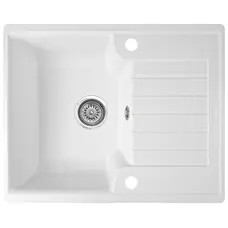 Гранітна кухонна мийка Valetti 12D 610x500мм Білий