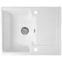 Гранітна кухонна мийка Valetti 12D 610x500мм Білий