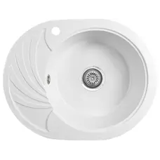 Гранітна кухонна мийка Valetti 13L 600x470мм Білий