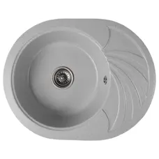 Гранітна кухонна мийка Valetti Europe модель №13 сіра 60*47