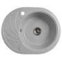 Гранітна кухонна мийка Valetti Europe модель №13 сіра 60*47