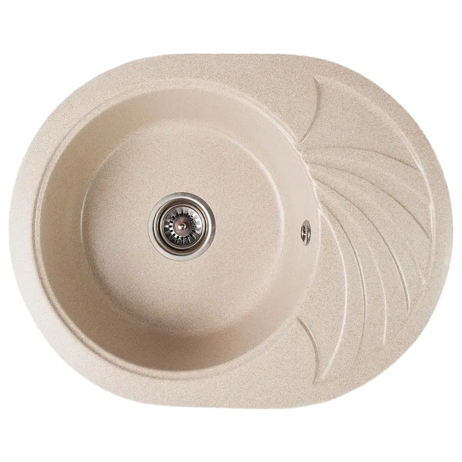 Гранитная кухонная мойка Valetti Europe модель №13 серая 60 * 47