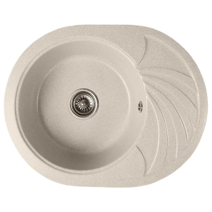 Гранитная кухонная мойка Valetti Europe модель №13 серая 60 * 47