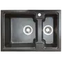 Гранітна кухонна мийка Valetti Europe модель №43 чорна 62*42