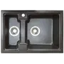 Гранітна кухонна мийка Valetti Europe модель №43 чорна 62*42