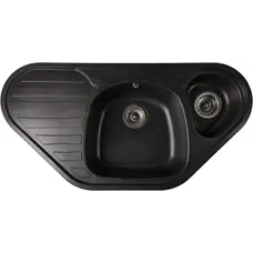 Кухонна гранітна мийка Valetti Europe модель №20 чорна 95*50