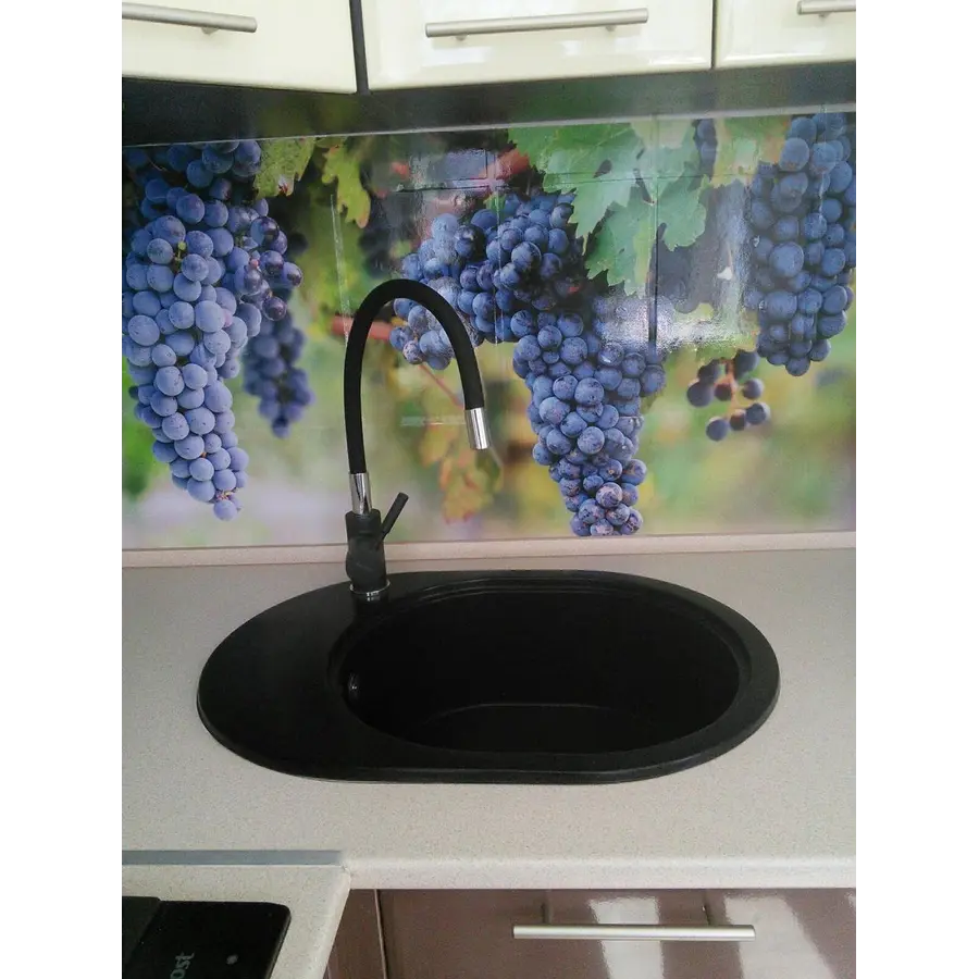 Гранитная кухонная мойка Valetti Europe модель №62 черная 62 * 43