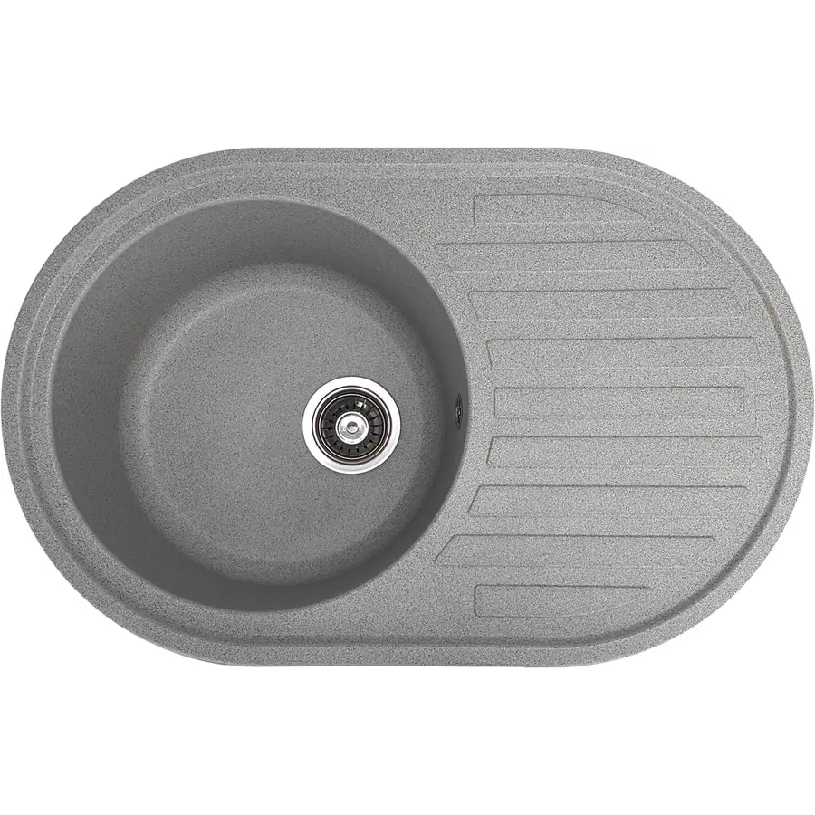 Кухонная мойка из гранита Valetti Premium модель №27 77 * 50 серая