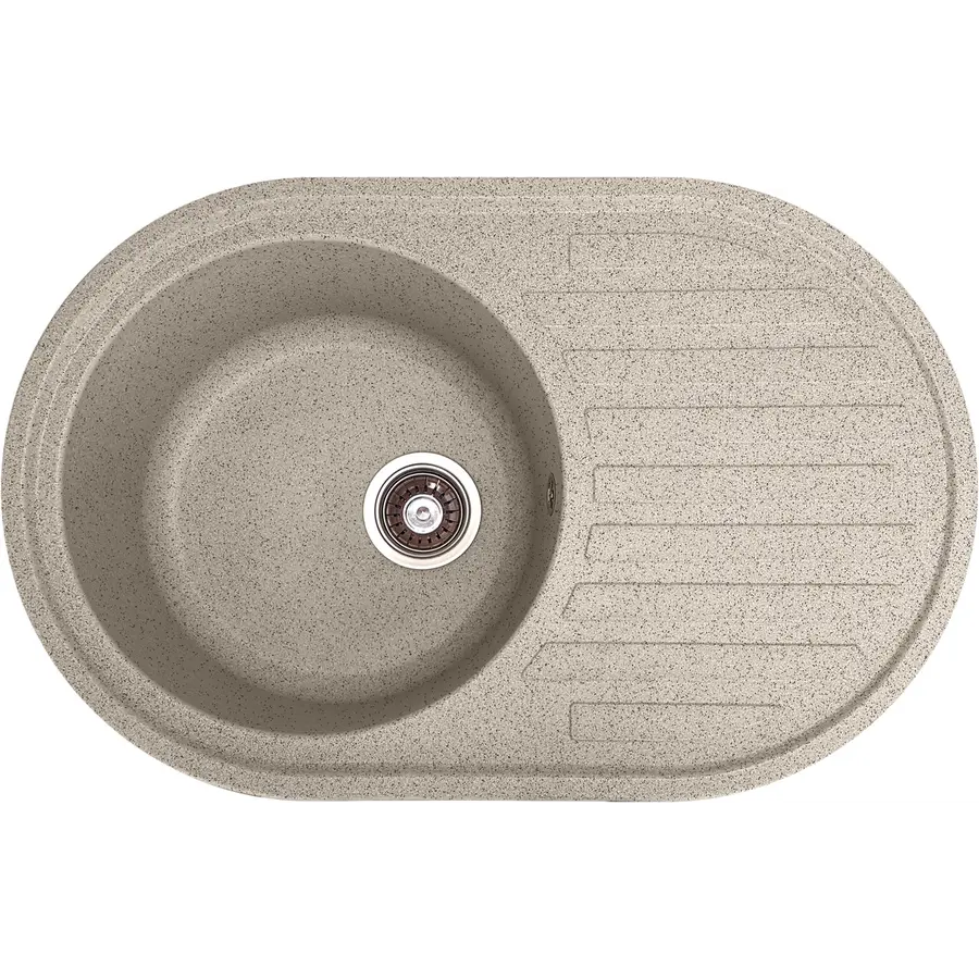 Кухонная мойка из гранита Valetti Premium модель №27 77 * 50 серая