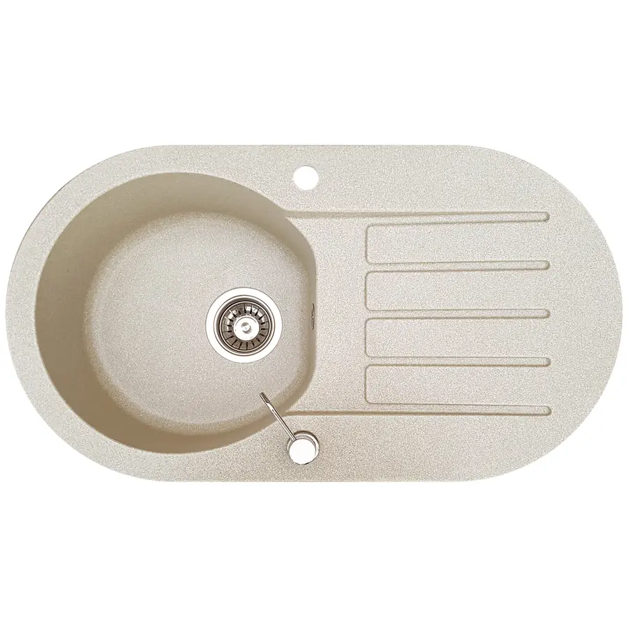 Кухонная мойка из гранита Valetti Premium модель №67 серая 77 * 43