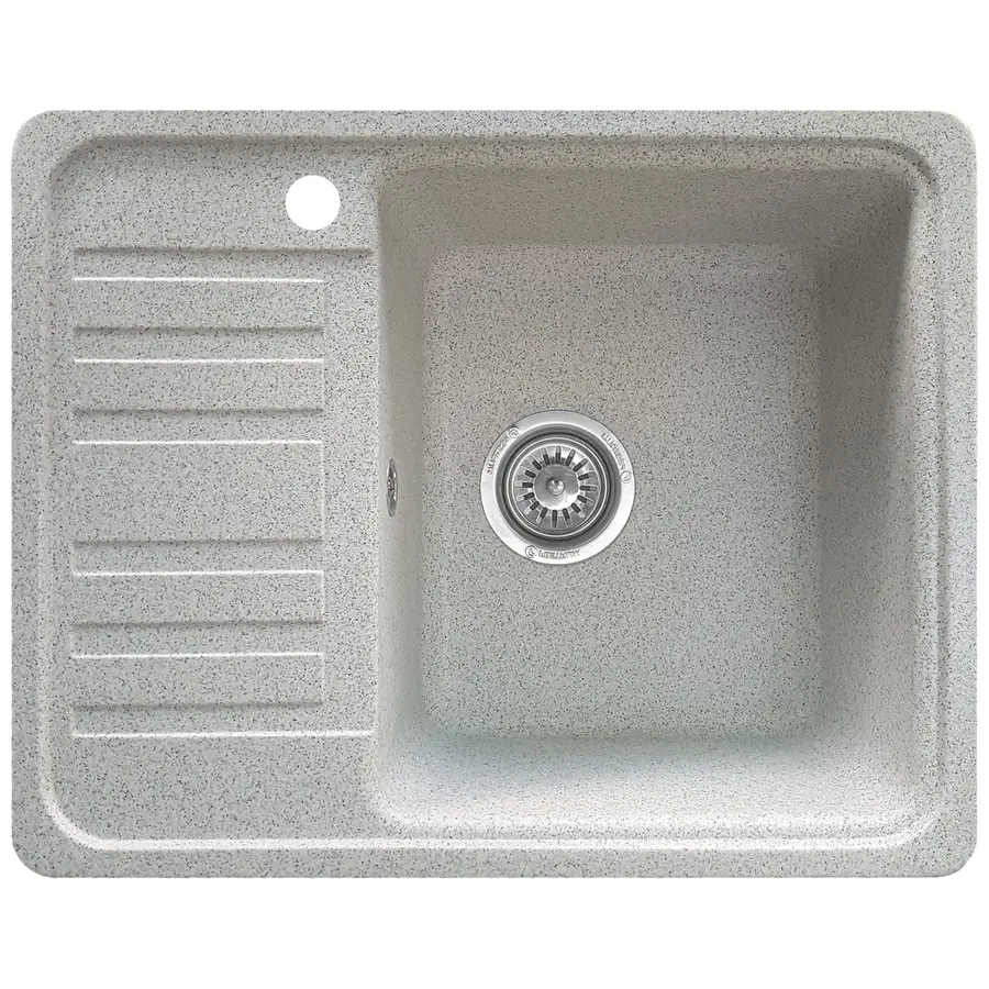 Гранітна кухонна мийка Valetti 9L 570x460мм Сірий