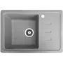 Гранітна кухонна мийка Valetti 35R 620x435мм Сірий