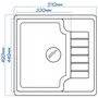 Гранітна кухонна мийка Valetti 71N 490х510 мм