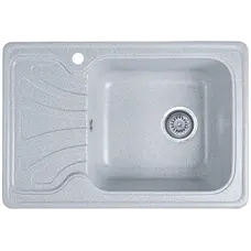 Гранітна кухонна мийка EcoLine 10L 640x440мм Сірий