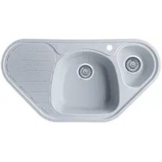 Гранітна кухонна мийка EcoLine 20R 950x500мм Сірий