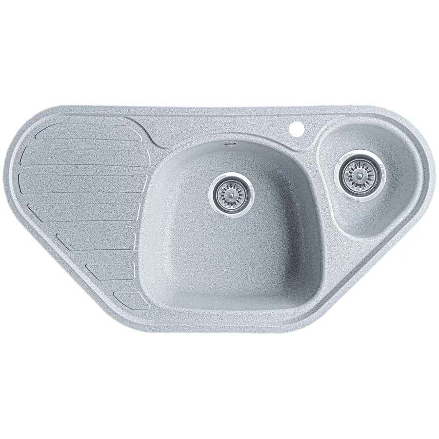 Гранітна кухонна мийка EcoLine 20R 950x500мм Сірий