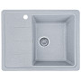 Гранітна кухонна мийка EcoLine 28L 620x500мм Сірий