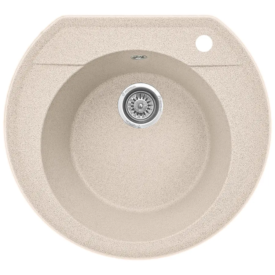 Гранітна кухонна мийка EcoLine 31R 530x490мм Сірий