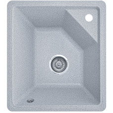 Гранітна кухонна мийка EcoLine 76G/V 520x460мм Сірий