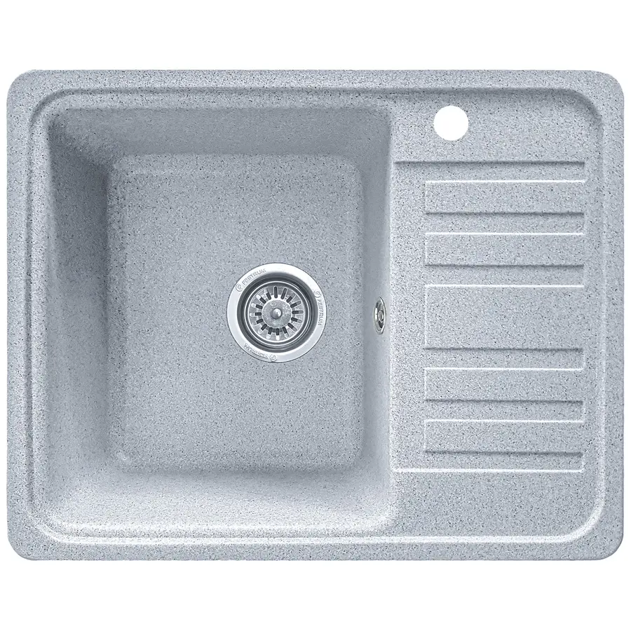 Гранітна кухонна мийка Valetti 9R 570x460мм Сірий