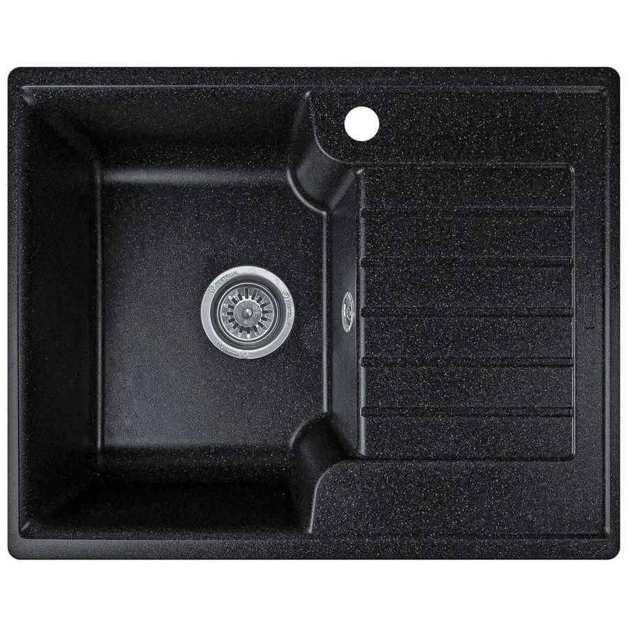 Гранітна кухонна мийка Valetti 12N 610x500 мм Чорний